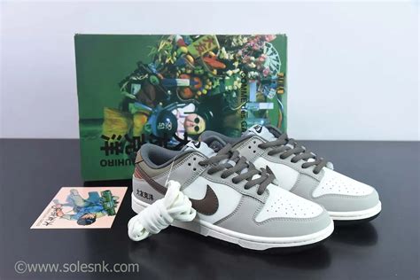 Custom Nike Dunk Low Light Grey/White-Mocha - SoleSnk