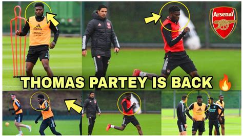 Thomas Partey Have Returned To Full Training With Arsenal Youtube