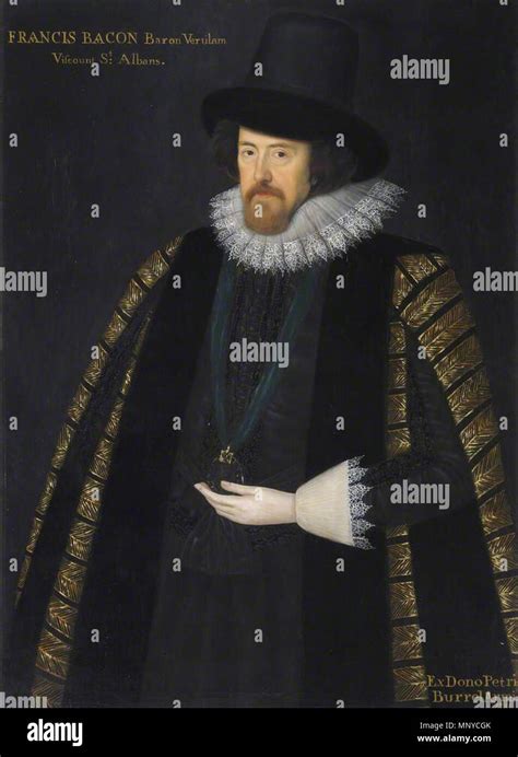 English Portrait Of Sir Francis Bacon 15611626 1st Baron Verulam