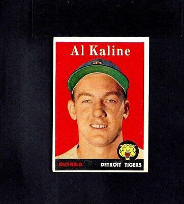 1958 TOPPS 70 AL KALINE TIGERS BV 100 NO CREASES EX MT NR MT EBay