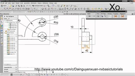 2d Cad Drawing 2d Drafting Siemens Nx Basic Tutorial Part 1 Youtube