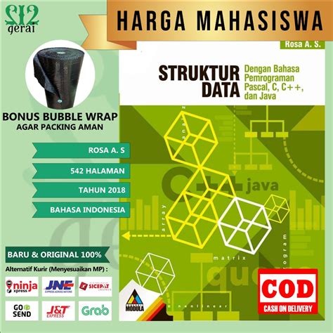 Jual Buku Struktur Data Terapan Dalam Berbagai Bahasa Pemrograman