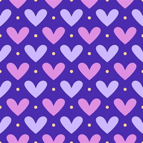 Premium Photo Heart Seamless Pattern