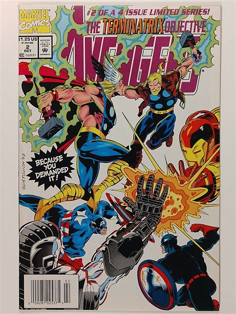 Avengers The Terminatrix Objective 2 7 5 1993 Newsstand Comic Books Modern Age Marvel