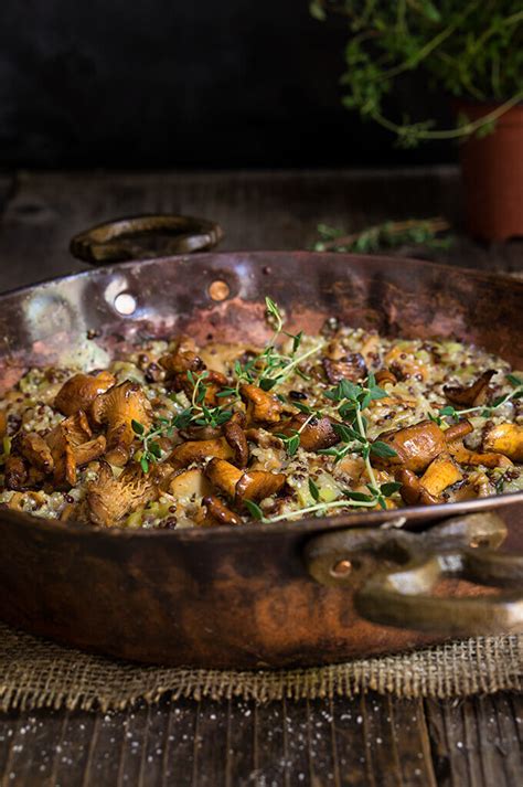 Creamy Mushroom And Leek Quinoa Risotto {mascarpone Thyme}