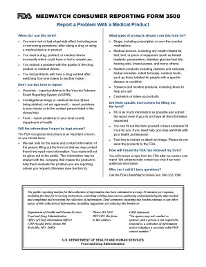 Printable Medwatch 3500 Form - Fill and Sign Printable Template Online