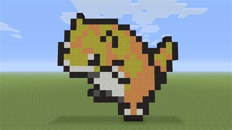 Minecraft Pixel Art - Sandshrew Pokemon #027 | Minecraft pixel art ...