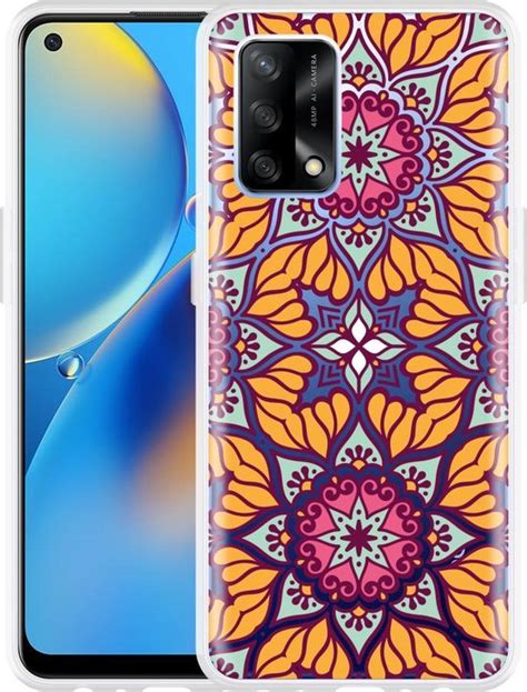 Oppo A74 4G Hoesje Sterbloem Mandala Designed By Cazy Bol