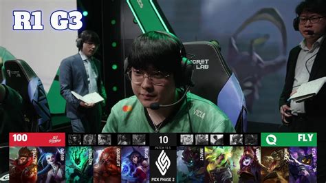 FLY Vs 100 Game 3 Round 1 Playoffs S12 LCS Spring 2023 FlyQuest