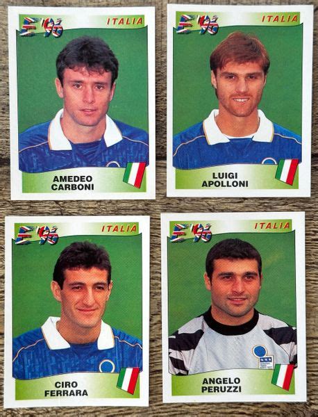 7X 1996 EURO 96 ENGLAND PANINI ORIGINAL UNUSED STICKERS PLAYERS ITALY