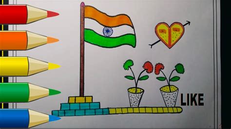 How To Draw Indian National Flag Republic Day Special National Flag