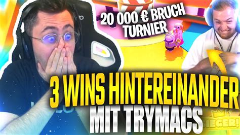 3 Wins Hintereinander In Mckys Bruch Turnier Mit Trymacs😱part 1 Fallguys 👑repaz Youtube