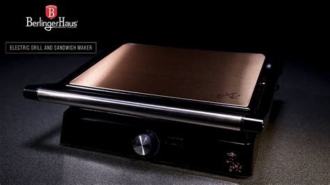 Berlinger Haus Metallic Line Rosegold Edition Electric Grill