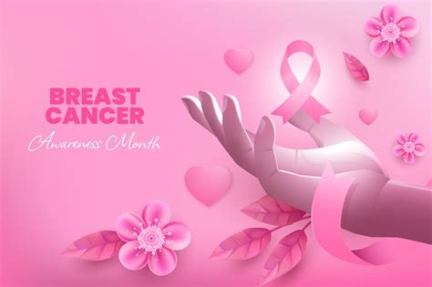 Premium Vector Realistic Breast Cancer Awareness Month Illustration