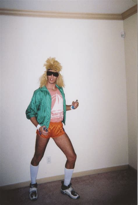 80's fitness trainer - Halloween @MrSilverScott | 80s costume for men