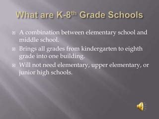 K 8th Grade Schools | PPT