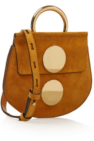 Chloé Faye Mini Suede Shoulder Bag Net A Portercom