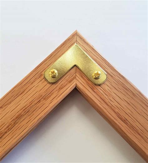 Brass Corner Brackets 90 Degree Northern Hardwood Frames