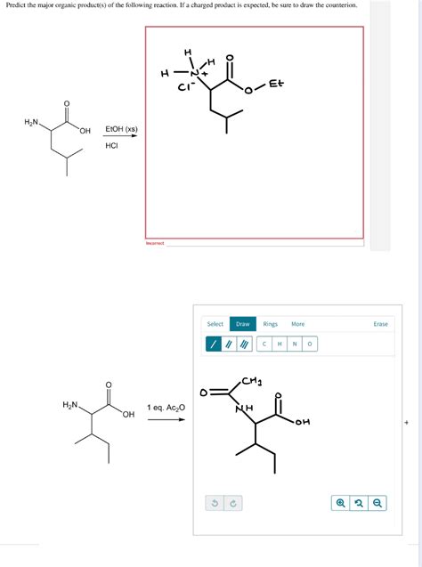 Draw The Organic Product Of The Following Reaction