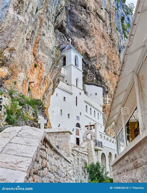 Ostrog Monastery in Montenegro. Build Inside the Rock. Stock Photo ...