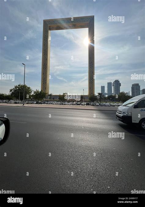 Dubai Frame building, city architecture, UAE Stock Photo - Alamy