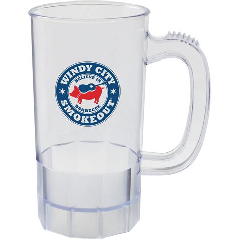 14oz Plastic Fluted Textured Beer Mug With Handle Mgf14 Howw