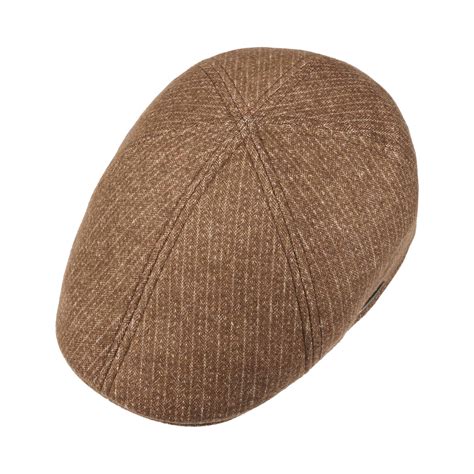 Texas Cotton Stripe Flatcap By Stetson