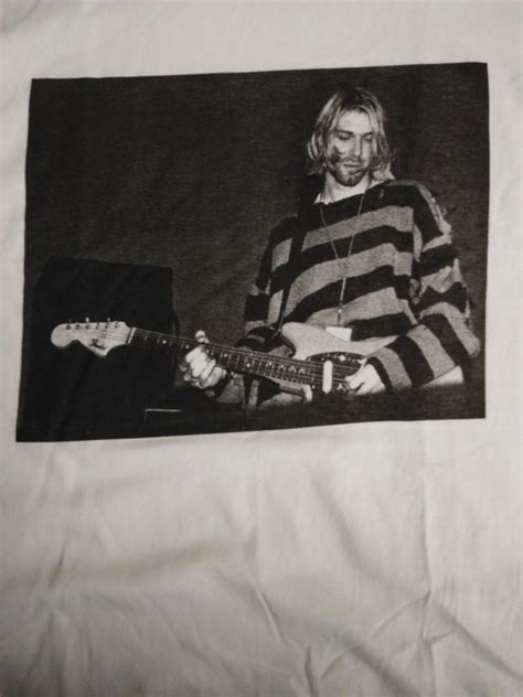 Kurt Cobain Nirvana Lead Singer Merchandise Shirt Mens Fashion Tops