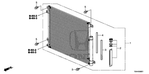 80100 TBA A02 Genuine Honda W CONDENSER ASSY