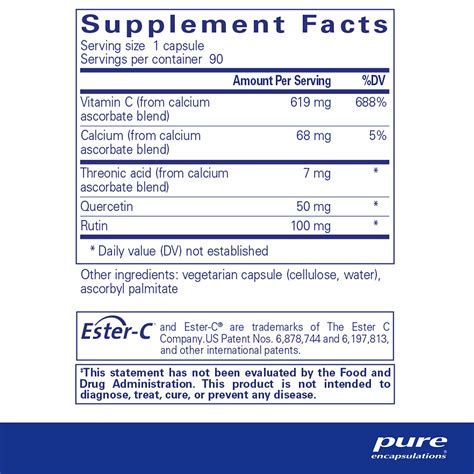 Pure Encapsulations Essential C And Flavonoids Vitamin C Supplement For Antioxidant Immune And