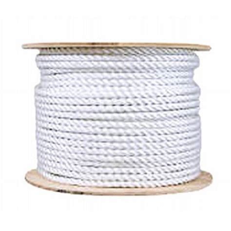 Mibro Group In X Ft White Solid Braided Nylon Rope