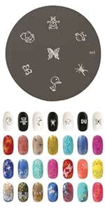 Amazon Konad Stamping Nail Art Image Plate M Nail Art