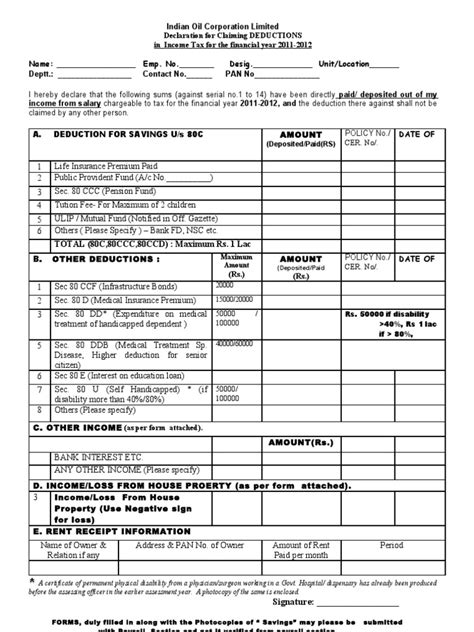 Tax Declaration Form 2024 Download - Winne Melita