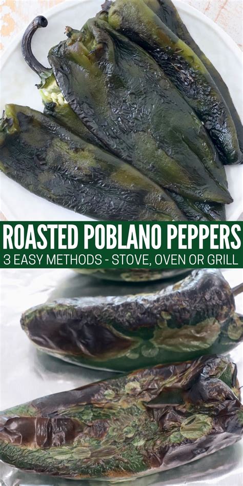 How To Make Roasted Poblano Peppers - WhitneyBond.com