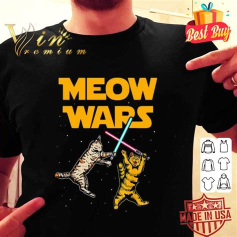 Star Wars Meow Wars Cats Shirt Hoodie Sweatshirt Longsleeve Tee