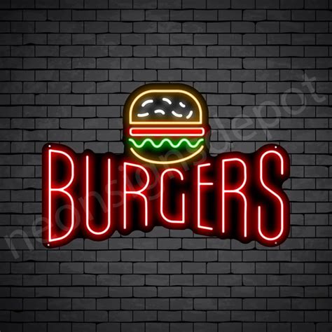 Burger House Neon Sign Neon Signs Depot