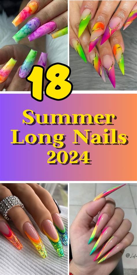 Explore May 2024s Trending Nail Colors Bold Designs And Vibrant Hues In 2024 Long Nails Tie