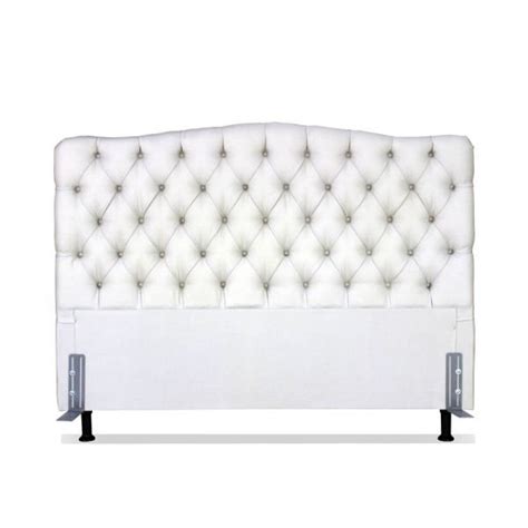 Cabeceira De Cama Box Casal Queen Cm Dunas Tecido Linho Off White