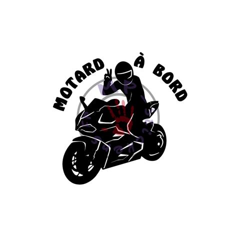 Sticker Motard à bord moto MP Stickers