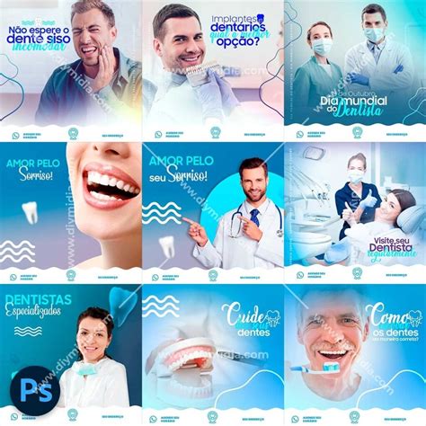 Dentista Odontologia Pack Editável v3 PSD Premium