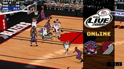 NBA Live 2000 Raptors Vs Trail Blazers PC Gameplay NLSC Online