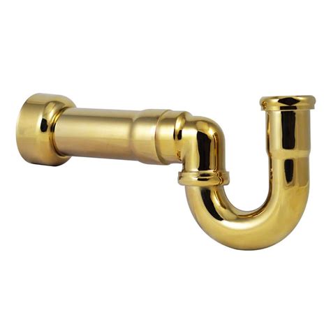 Westbrass 1 1 2 Brass New England Style P Trap With High Box Flange