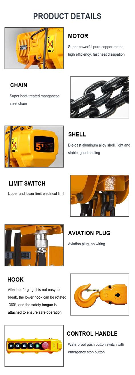 Good Price Motor Trolley Type 1 Ton Motor Lifting Electric Hoist With