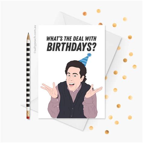 Jerry Seinfeld Birthday Card Printable Cards