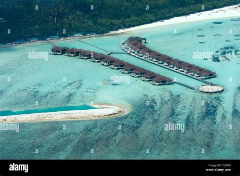 Aerial View Maldives Islands Stock Photo - Alamy