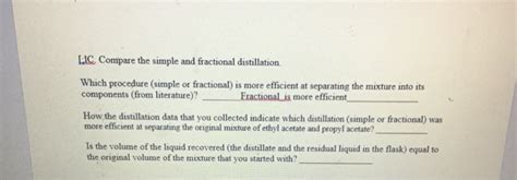 Solved Results Boiling points Ethyl Acetate Propyl Acetate | Chegg.com