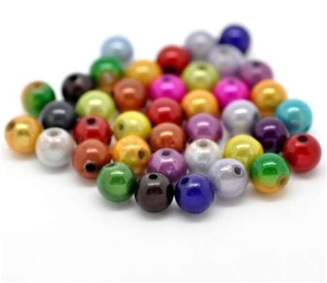 DoreenBeads Acrylic Miracle Illusion Bubblegum Beads Round At Random