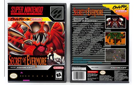 Gaming Relics Super Nintendo Vertical Style Secret Of Evermore