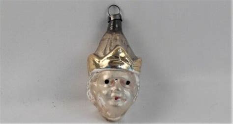 Antique German Glass Figural Christmas Ornament The Prince Boy Crown Head Antique Price