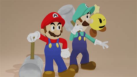 Mario And Luigi 3d Model By Clickdamn